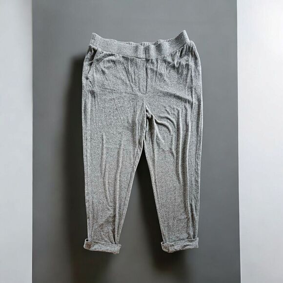 J. Jill Pants - J. Jill Wearever Collection Heathered Gray Pull On Lounge Pants Medium Comfort